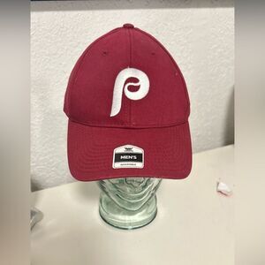Philadelphia Phillies Hat Fan Favorite Red Gray Brim Adjustable Baseball Cap Men